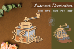 Decorative Coffee Lasercut Decoration Product Image 1