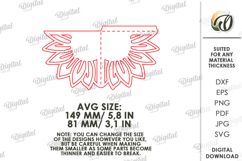 Flower Corner Bookmark Paper Cut. Corner Bookmark SVG Product Image 2