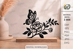 Floral Stand Decors Budle Laser Cut. Standing Home Decor SVG Product Image 6