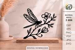 Floral Stand Decor Laser Cut. Standing Home Decor SVG Product Image 1