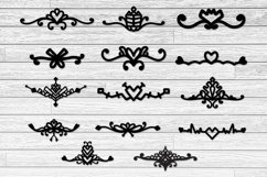 decorative text dividers with cut files SVG, DXF Product Image 2