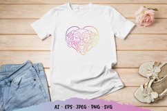 Decorative Dog Face in Heart Product Image 1