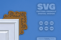 Decorative Door Corner SVG Product Image 1