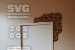 Decorative Door Corner SVG Product Image 2