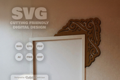 Decorative Door Corner SVG Product Image 2