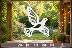 Decorative Dove SVG Bird Design Laser Cut Ornament