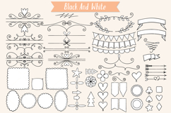 Decorative Elements | Hand Drawn Frames, Dividers, Banners Product Image 4