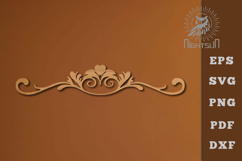 Decorative Floral Border Lasercut SVG Product Image 1