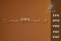 Decorative Floral Border Lasercut SVG Product Image 1
