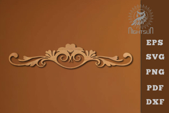 Decorative Floral Border Lasercut SVG Product Image 1
