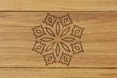 floral element, decorative element, floral clipart, outline, pattern element, laser cut file,