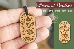 Decorative Floral Lasercut Pendant Product Image 1