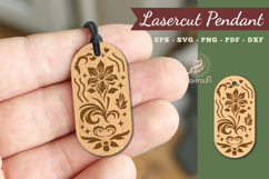 Decorative Floral Lasercut Pendant Product Image 1