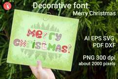 Decorative font. Merry Christmas Product Image 1