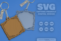Decorative Frame Keychain SVG Product Image 7