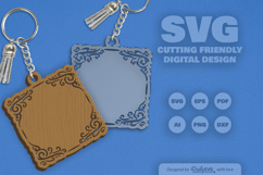 Decorative Frame Keychain SVG Product Image 10