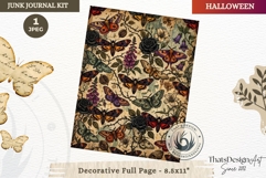 Gothic Haunted House Halloween Junk Journal decorative page Product Image 1
