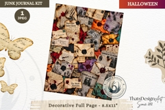 Gothic Haunted House Halloween Junk Journal decorative page Product Image 1
