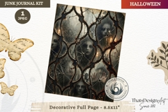 Gothic Haunted House Halloween Junk Journal decorative page Product Image 1