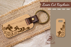Decorative Ghost Laser Cut Keychain Product Image 1