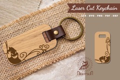 Decorative Ghost Laser Cut Keychain Product Image 1