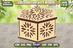 Wooden Storage Box Laser Cut | Jewelry Box | Gift Box | CNC Product Image 1