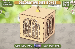 Wooden Storage Box Laser Cut | Jewelry Box | Gift Box | CNC Product Image 1