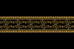 Decorative gold floral seamless ornament border element grap Product Image 2