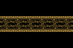 Decorative gold floral seamless ornament border element grap Product Image 1