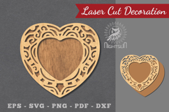 Decorative Heart Laser Cut Sign Product Image 1