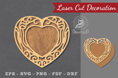 Decorative Heart Laser Cut Sign Product Image 1