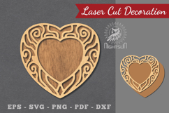 Decorative Heart Laser Cut Sign Product Image 1