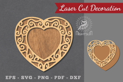 Decorative Heart Laser Cut Sign Product Image 1
