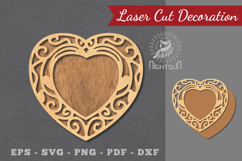 Decorative Heart Laser Cut Sign Product Image 1