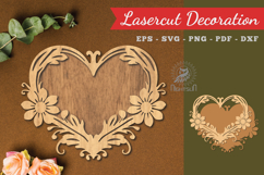 Decorative Heart Lasercut Decoration Product Image 1