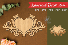 Decorative Heart Lasercut Decoration Product Image 1