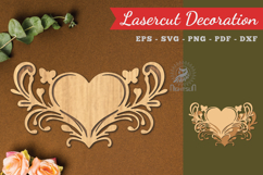 Decorative Heart Lasercut Decoration Product Image 1