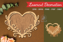 Decorative Heart Lasercut Decoration Product Image 1