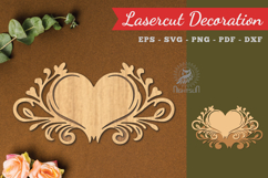 Decorative Heart Lasercut Decoration Product Image 1