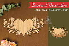Decorative Heart Lasercut Decoration Product Image 1