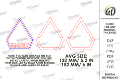 3D Decorative Stand Laser Cut. Home Decor SVG Product Image 2