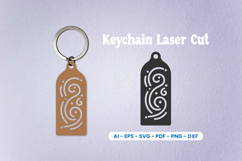 Decorative Laser Cut Keychain SVG Product Image 1