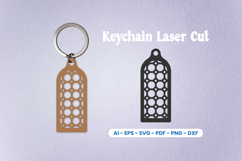 Decorative Laser Cut Keychain SVG Product Image 1