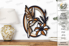 Decorative Layered Wall Art Laser Cut. Wall decor SVG Product Image 1