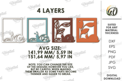 Decorative Layered Wall Art Laser Cut. Wall decor SVG Product Image 2