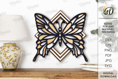 Decorative Layered Wall Art Laser Cut. Wall decor SVG Product Image 1