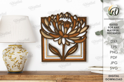 Decorative Layered Wall Art Laser Cut. Wall decor SVG Product Image 1