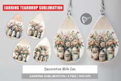 Earring Decorative Milk Can Product Image 1