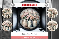 Car Coaster Decorative Milk Can Product Image 1