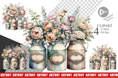 Decorative Milk Can Clipart Product Image 1